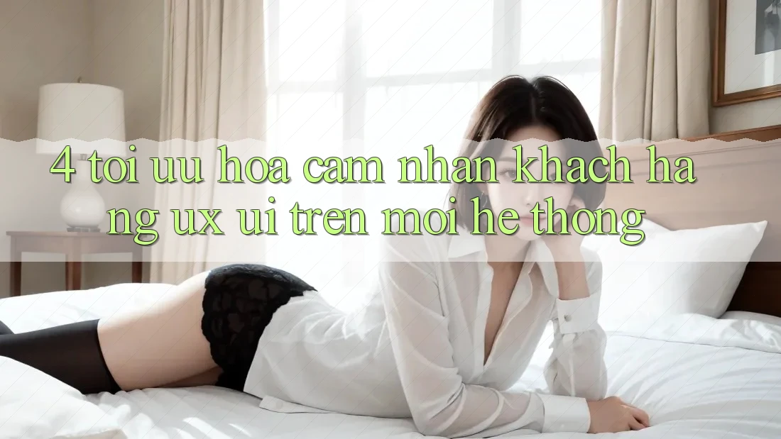 4. Tối Ưu Hóa Cảm nhận Khách hàng (UX/UI) Trên Mọi Hệ thống 4. Tối Ưu Hóa Cảm nhận Khách hàng (UX/UI) Trên Mọi Hệ thống