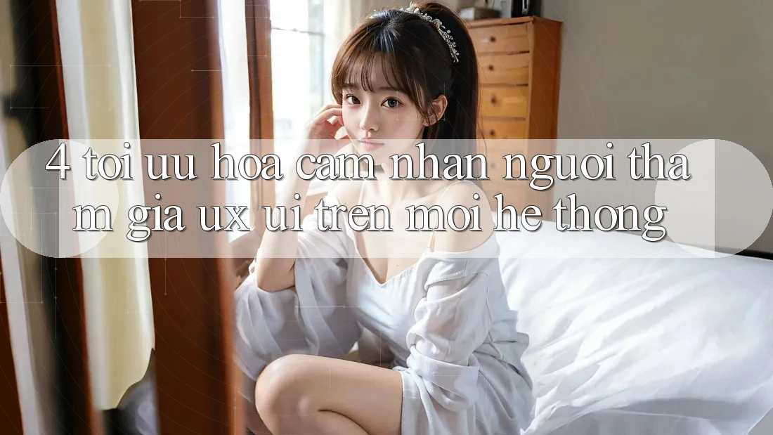 4. Tối Ưu Hóa Cảm nhận Người tham gia (UX/UI) Trên Mọi Hệ thống 4. Tối Ưu Hóa Cảm nhận Người tham gia (UX/UI) Trên Mọi Hệ thống