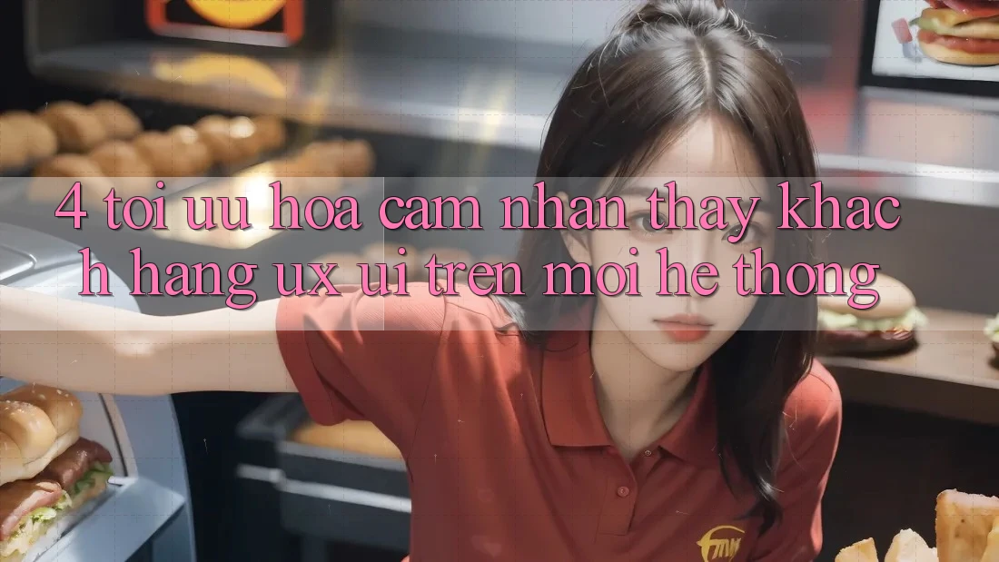 4. Tối Ưu Hóa Cảm nhận thấy Khách hàng (UX/UI) Trên Mọi Hệ thống 4. Tối Ưu Hóa Cảm nhận thấy Khách hàng (UX/UI) Trên Mọi Hệ thống