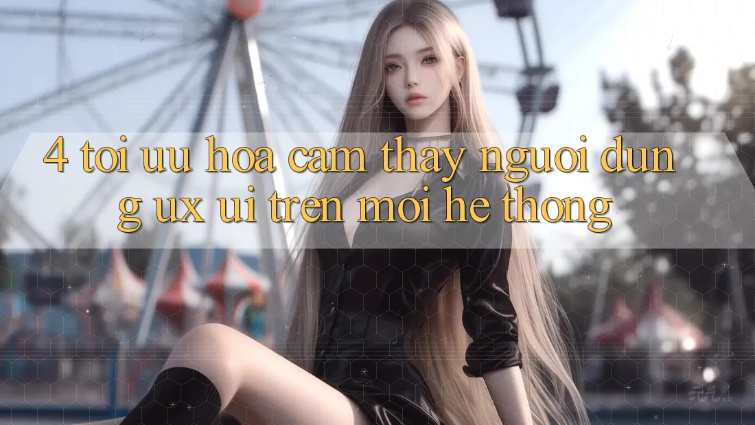 4. Tối Ưu Hóa Cảm thấy Người Dùng (UX/UI) Trên Mọi Hệ thống