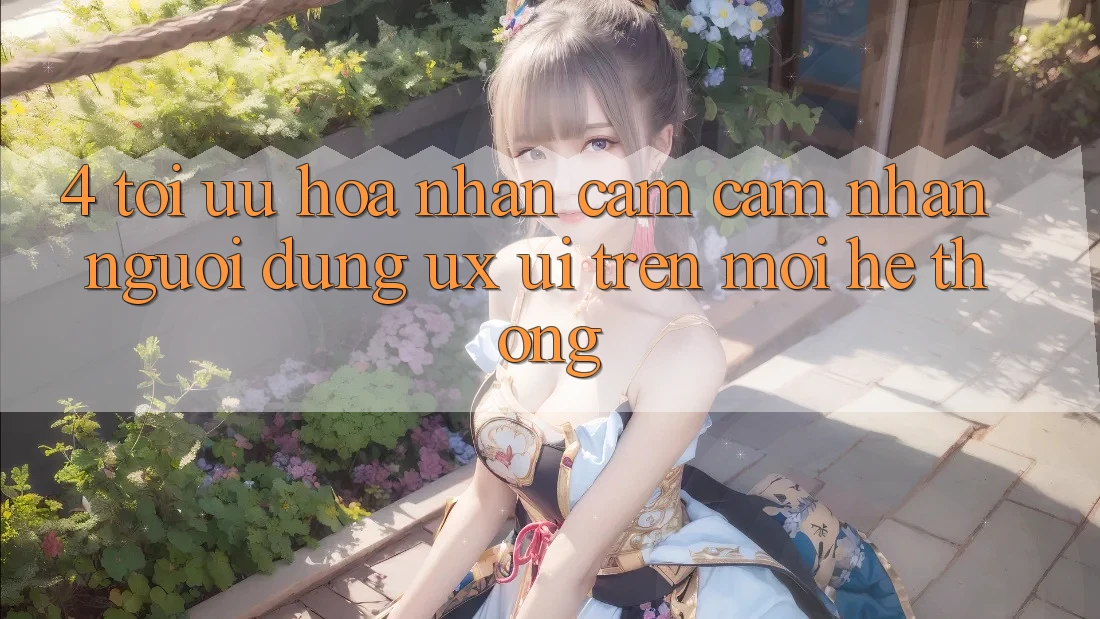 4. Tối Ưu Hóa Nhận cảm cảm nhận Người Dùng (UX/UI) Trên Mọi Hệ thống 4. Tối Ưu Hóa Nhận cảm cảm nhận Người Dùng (UX/UI) Trên Mọi Hệ thống