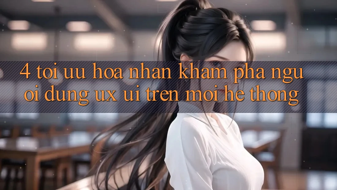 4. Tối Ưu Hóa Nhận khám phá Người Dùng (UX/UI) Trên Mọi Hệ thống
