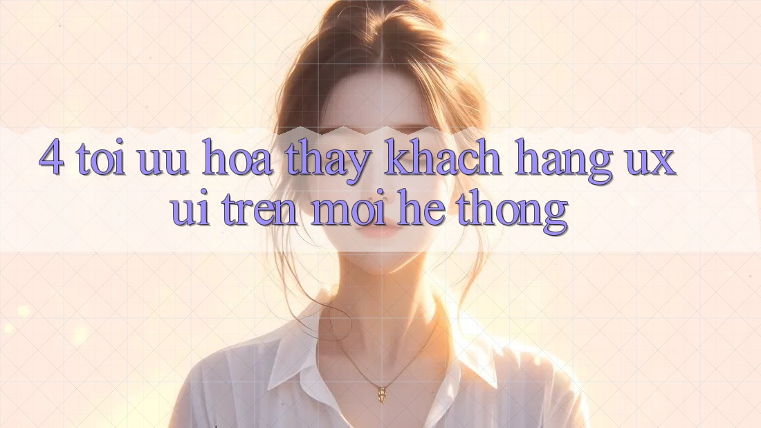 4. Tối Ưu Hóa Thấy Khách hàng (UX/UI) Trên Mọi Hệ thống 4. Tối Ưu Hóa Thấy Khách hàng (UX/UI) Trên Mọi Hệ thống