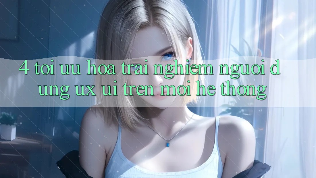 4. Tối Ưu Hóa Trải Nghiệm Người Dùng (UX/UI) Trên Mọi Hệ thống 4. Tối Ưu Hóa Trải Nghiệm Người Dùng (UX/UI) Trên Mọi Hệ thống