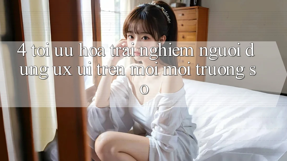 4. Tối Ưu Hóa Trải nghiệm Người Dùng (UX/UI) Trên Mọi Môi trường số 4. Tối Ưu Hóa Trải nghiệm Người Dùng (UX/UI) Trên Mọi Môi trường số