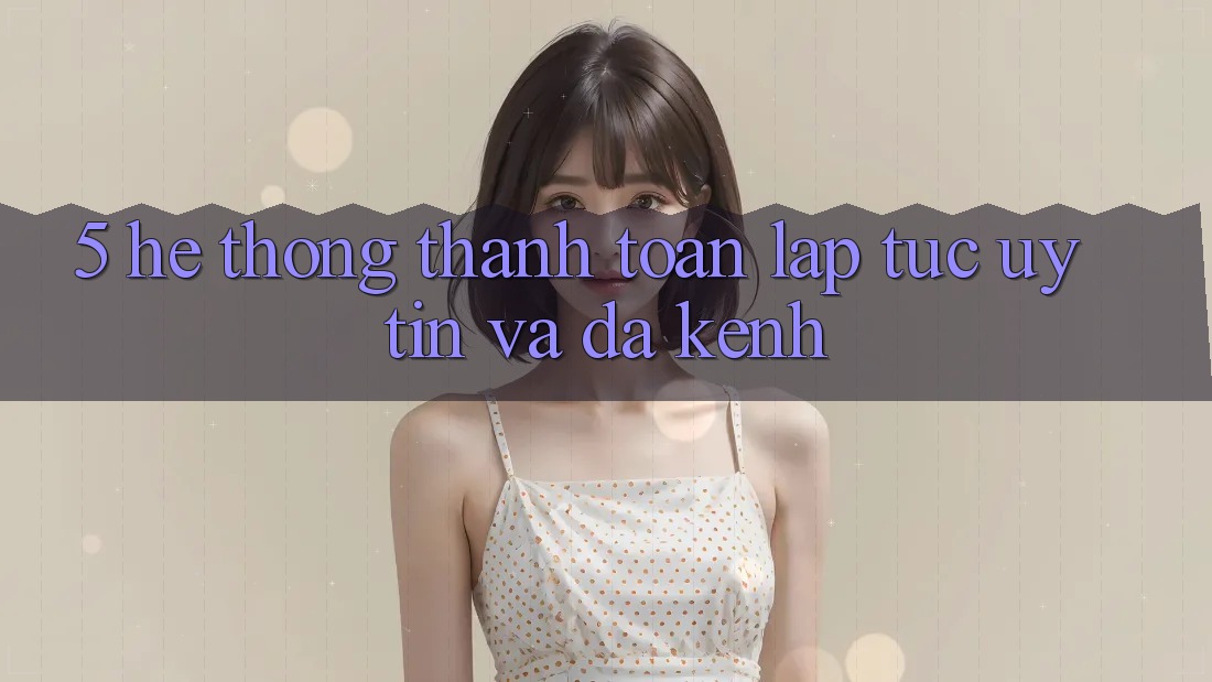 5. Hệ Thống Thanh toán Lập tức, Uy tín Và Đa Kênh 5. Hệ Thống Thanh toán Lập tức, Uy tín Và Đa Kênh