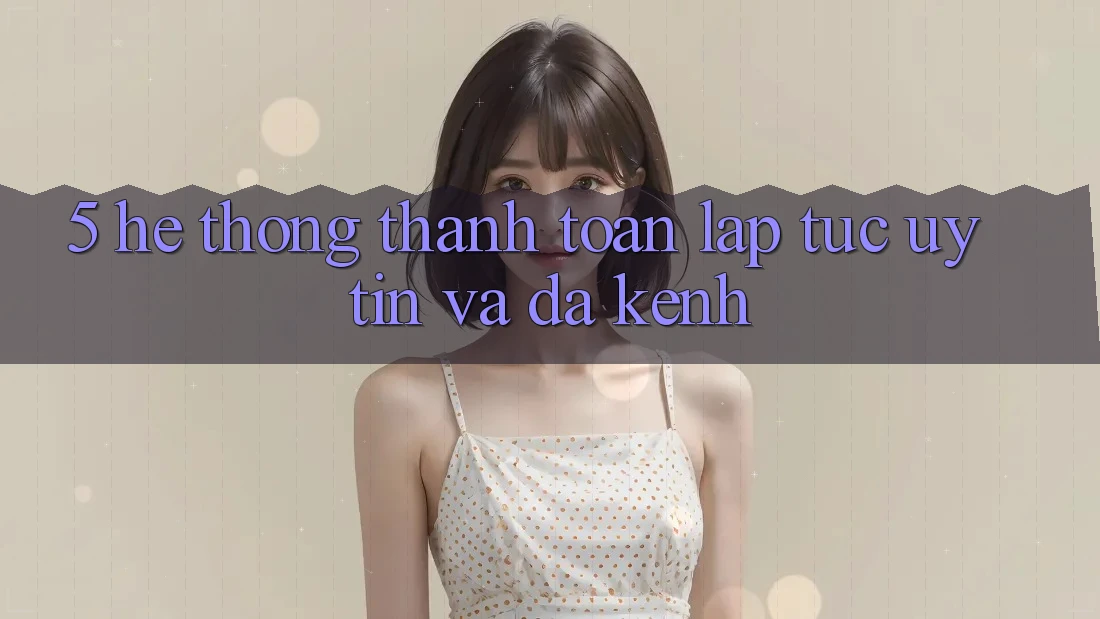 5. Hệ Thống Thanh toán Lập tức, Uy tín Và Đa Kênh 5. Hệ Thống Thanh toán Lập tức, Uy tín Và Đa Kênh