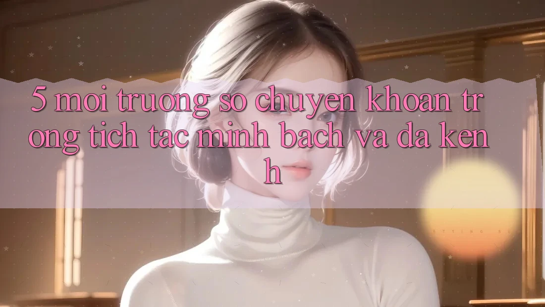 5. Môi trường số Chuyển khoản Trong tích tắc, Minh Bạch Và Đa Kênh