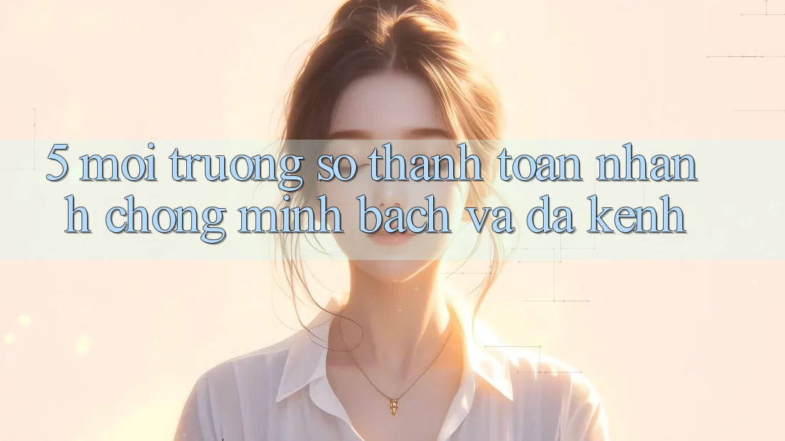 5. Môi trường số Thanh toán Nhanh Chóng, Minh Bạch Và Đa Kênh 5. Môi trường số Thanh toán Nhanh Chóng, Minh Bạch Và Đa Kênh