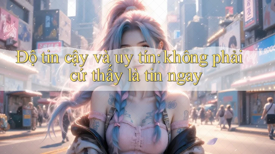 Độ tin cậy và uy tín: không phải cứ thấy là tin ngay Độ tin cậy và uy tín: không phải cứ thấy là tin ngay