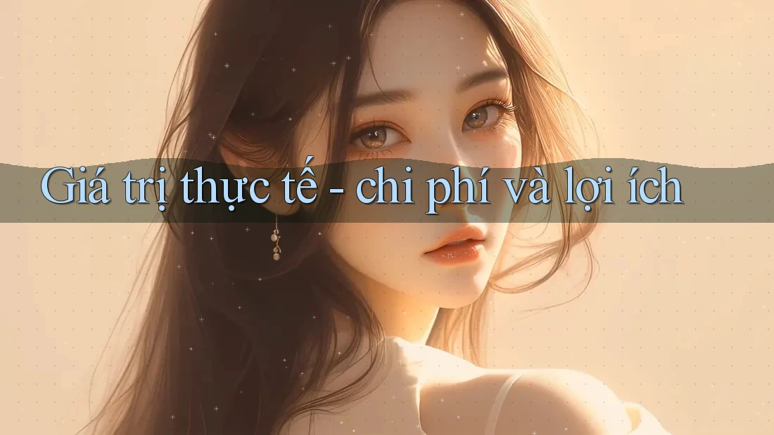 Giá trị thực tế: chi phí và lợi ích Giá trị thực tế: chi phí và lợi ích