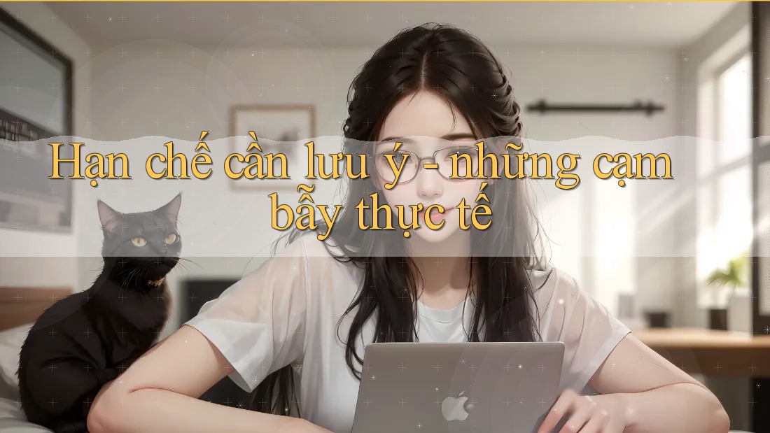 Hạn chế cần lưu ý - những cạm bẫy thực tế